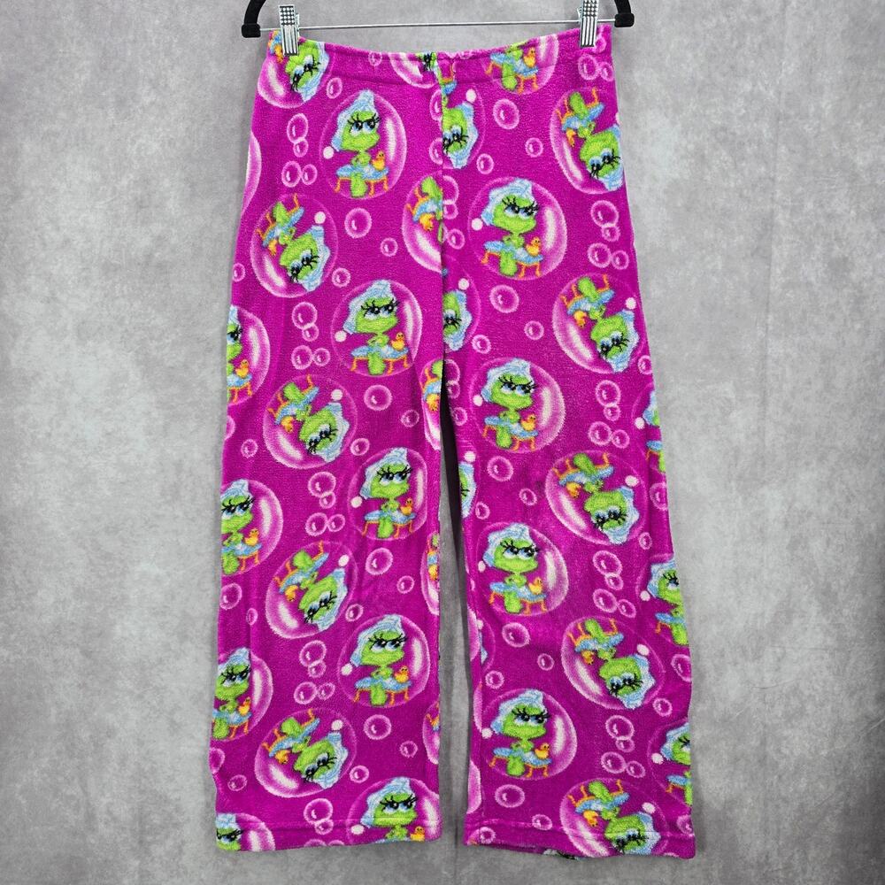 Seven Apparel Purple Fleece Frog Bubble Bath Duck Trouser Pajama Pants‎ M Medium